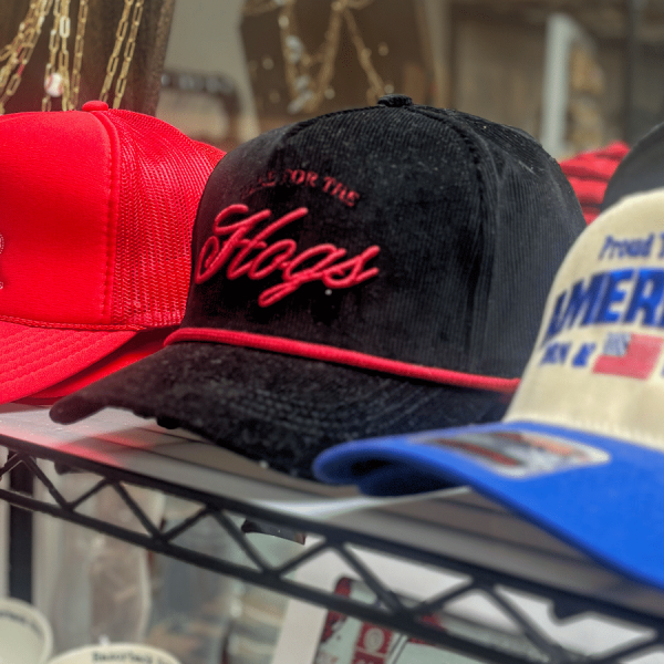 Merle Norman and More Hogs and America caps