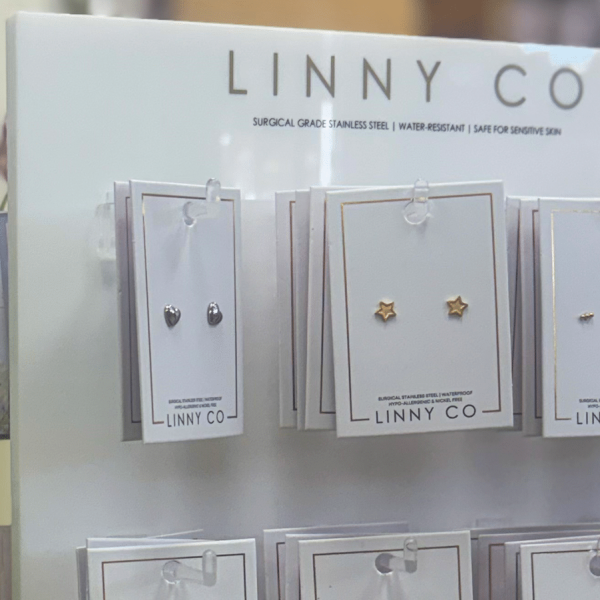 Merle Norman and More Linny Co earrings closeup